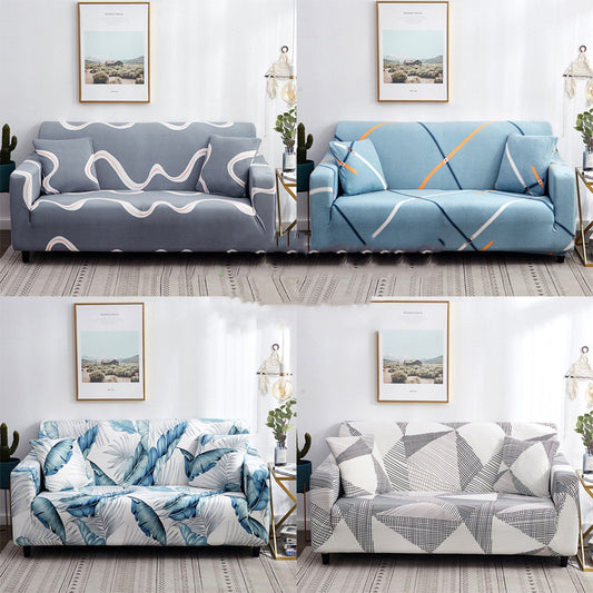 2019 new sofa cover all-inclusive stretch universal sofa cover single double chaise longue combination sofa towel sofa cushion